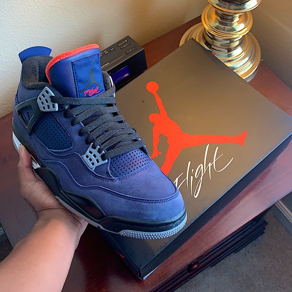 Air Jordan Retro 4s Winterized Loyal Blue size 10